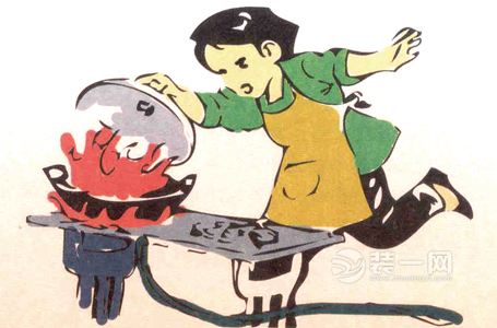 金华装修网分享厨房安全有效措施    消防员赶到火灾现场时,煤气钢瓶